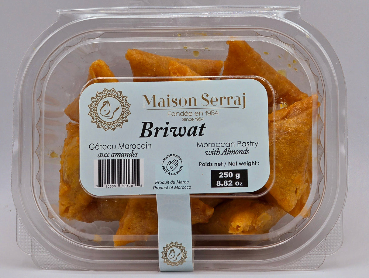 Briouat (Briwat) with almonds 250g - Maison Serraj