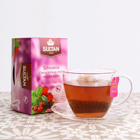 Collection Tisane SULTAN Silhouette Cerise, Hibiscus, Anis, Menthe et Réglisse - 20 Sachets