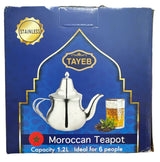 Moroccan Teapot Stainless steel Tayeb 1.2L