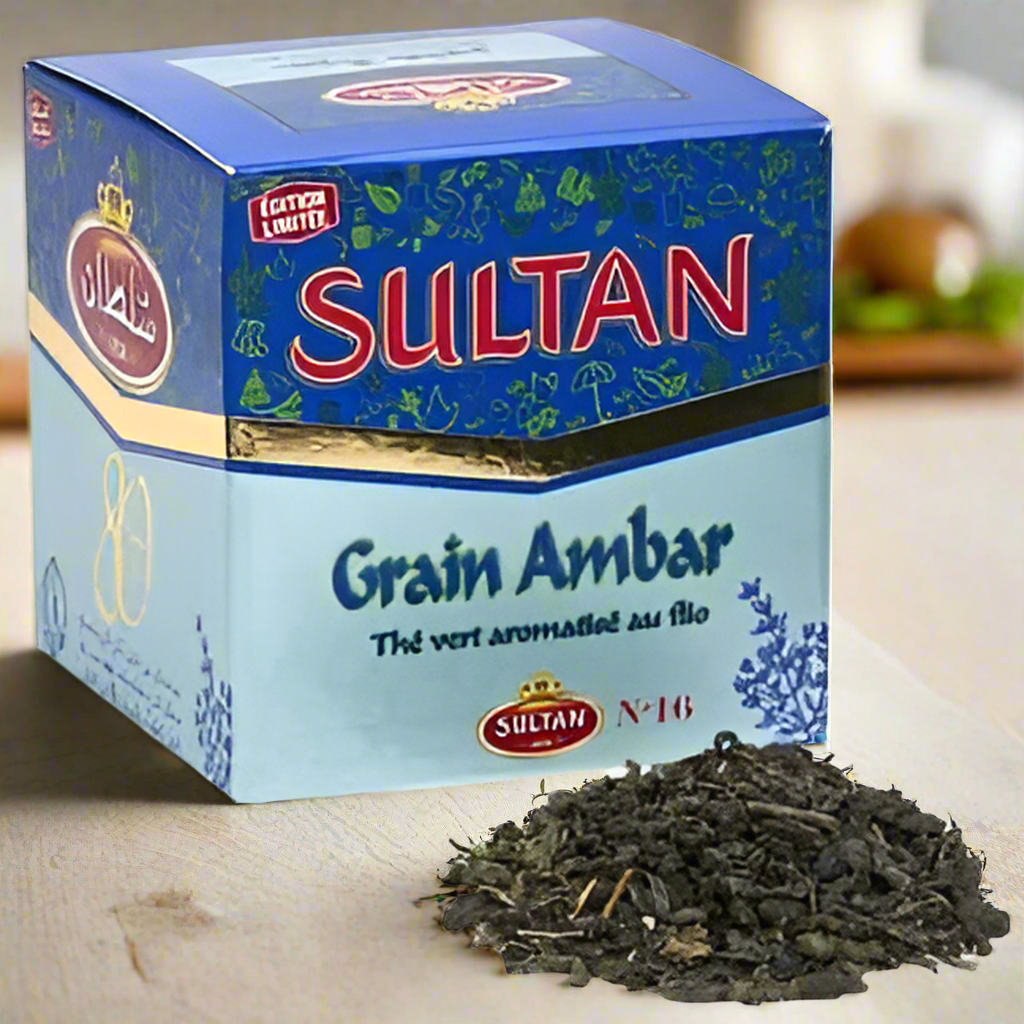 SULTAN Thé Vert Ambar à la Menthe poivrée Flio 150g